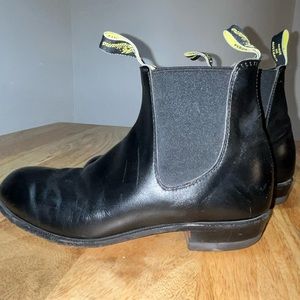 R. M. Williams Leather Yellow Tag Chelsea Boots Black